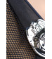 Костюм полицейской (топ, значок, юбка, трусики и головной убор) черный-OS 841015