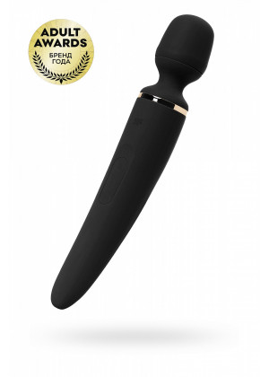 Нереалистичный вибратор Satisfyer Woman Wand 10 режимов чёрный 34 см J2018-47-1