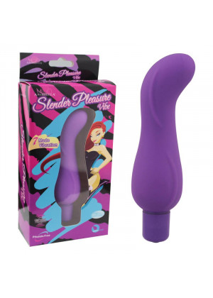 Минивибратор Slender Pleasure фиолетовый 12,5 см Д82008фиол