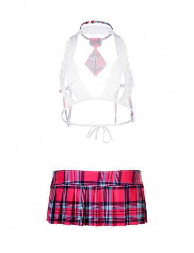 Костюм школьницы топ, юбка, галстук размер OS 841000