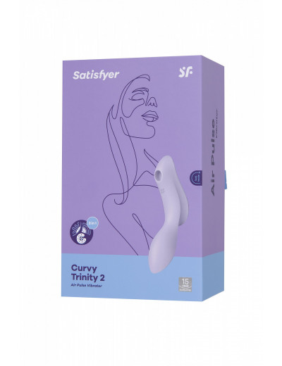 Вакуумно-волновой стимулятор Satisfyer Curvy Trinity 2 фиолетовый J2018-248-1