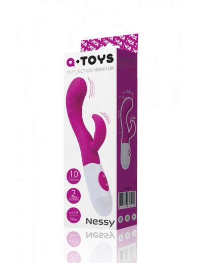 Вибратор розовый A-toys Nessy 10 см 765003