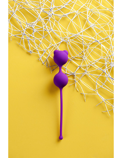 Вагинальные шарики A-Toys фиолетовые 2,7 см 764013
