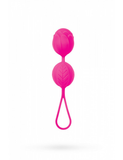 Вагинальные шарики Штучки-дрючки cиликон розовые  3,5 см 690301
