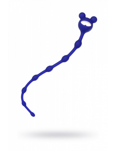 Анальная цепочка ToDo by Toyfa Froggy силикон синяя 27,4 см 356004