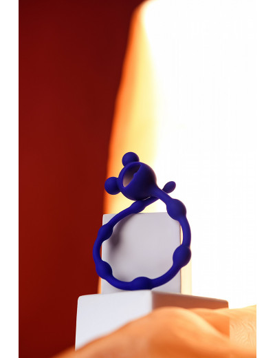 Анальная цепочка ToDo by Toyfa Froggy силикон синяя 27,4 см 356004