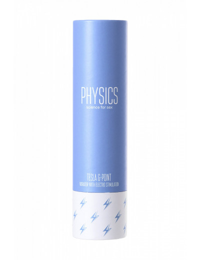Вибратор с электростимуляцией Physics Tesla G-Point голубой 21 см 796004