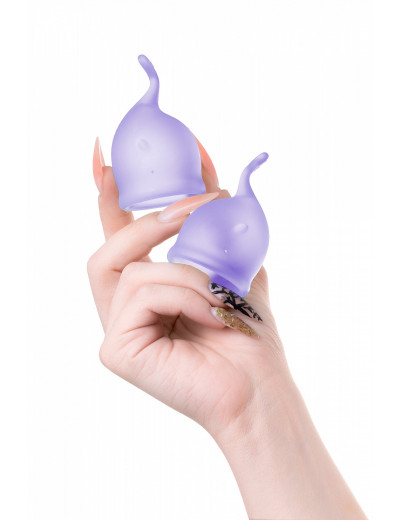 Набор менструальных чаш Satisfyer Feel secure Menstrual Cup фиолетовый 2 шт J1766-4