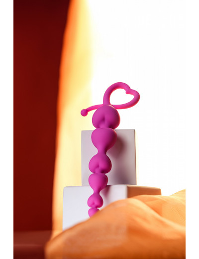 Анальная цепочка ToDo by Toyfa Sweety силикон розовая 18,5 см 356001