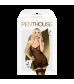 Мини-платье с трусиками и пажиками Penthouse Guilty icon черное S/M 4004556
