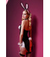 Костюм зайки Candy Girl Charity платье с пажами, трусы, головной убор, галстук, чулки, манжеты OS 841044