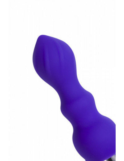 Анальная вибровтулка ToDo Curvy фиолетовая 14 см 358009