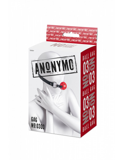 Кляп Anonymo красный 4,5 см 310303