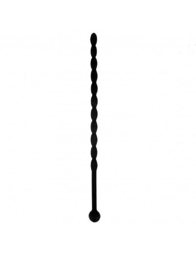 Уретральный стимулятор Sex Expert силиконовый черный 15,5 см SEM-55133