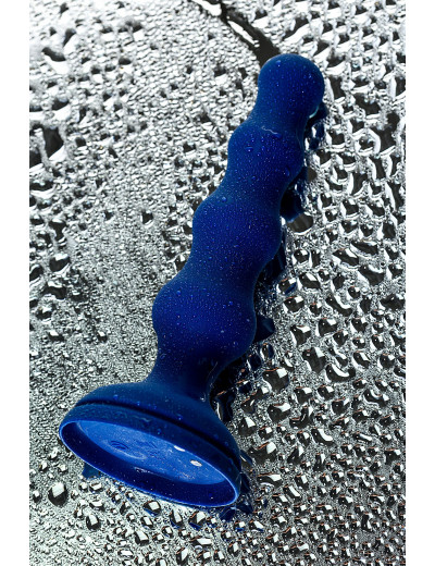 Анальная вибровтулка OPlay Wave с пультом ДУ синяя 15,5 см 221003