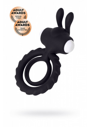 Эрекционное кольцо на пенис Bad Bunny чёрное 9 см 782018