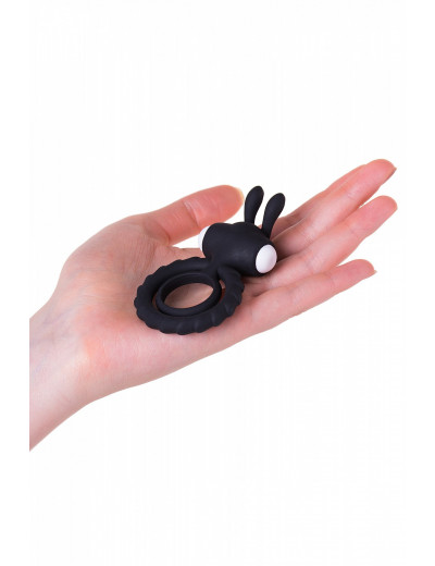 Эрекционное кольцо на пенис Bad Bunny чёрное 9 см 782018