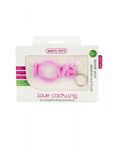 Эрекционное кольцо Love Cocking розовое 057-3