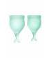 Набор менструальных чаш Satisfyer Feel secure Menstrual Cup темно-зеленый 2 шт J1766-5
