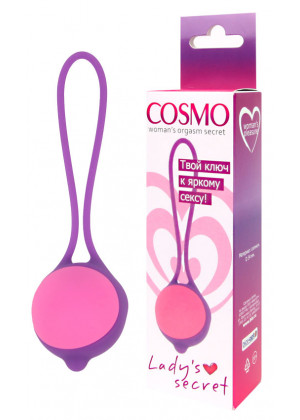 Вагинальный шарик Cosmo фиолетовый 12 см CSM-23078