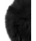 Анальная втулка с черным заячьим хвостом 13 см  712025-5
