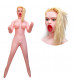 Кукла надувная с вибрацией и реалистичной головой Валерия два отверстия 156 см EE-10250