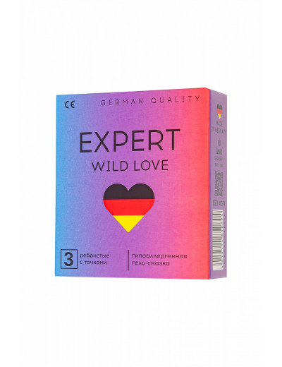 Презервативы Expert Wild Love ребристые с точками №3 906/1