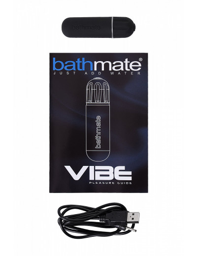Вибропуля Bathmate Vibe Bullet Black перезаряжаемая черная 7,8 см BM-V-BL