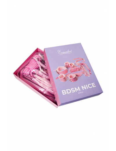 Набор для ролевых игр BDSM Nice розовый 7 предметов 213114