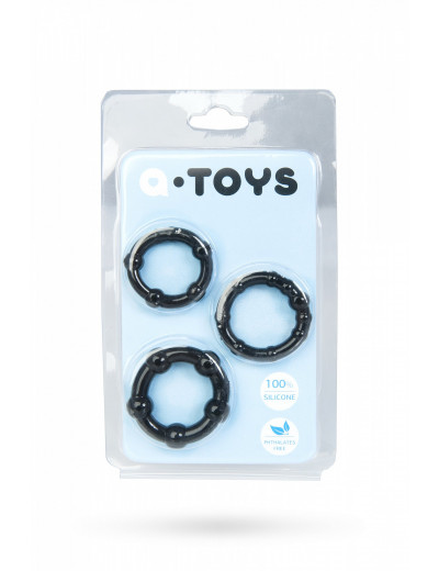 Набор колец A-toys черные 769004-5