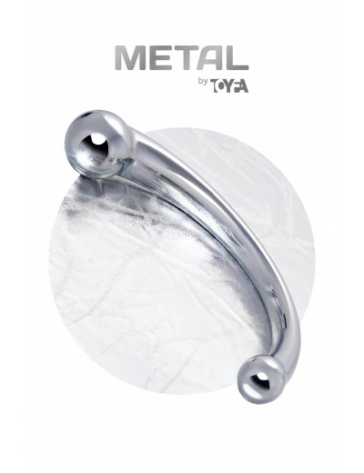 Металлический фаллоимитатор Toyfa серебристый 21 см 717182-S