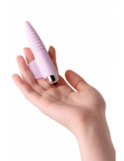 Вибронасадка на палец для анальной стимуляции розовая 9 см 782005