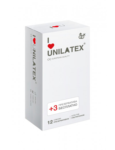 Презервативы Unilatex Natural Ultrathin ультратонкие №15 шт 150