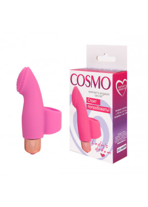 Вибромассажер на палец Cosmo розовый 9,5 см CSM-23071