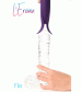 Вибростимулятор Leroina Flo 10 режимов фиолетовый 18,5 см 561022