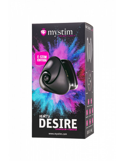 Вибратор Mystim Heart ́s Desire с электростимуляцией 6,7 см 46549