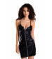Платье Glossy Naomi из материала Wetlook черное L 955022-L
