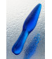 Двусторонний фаллоимитатор Sexus Glass стекло синий 17,5 см 912190