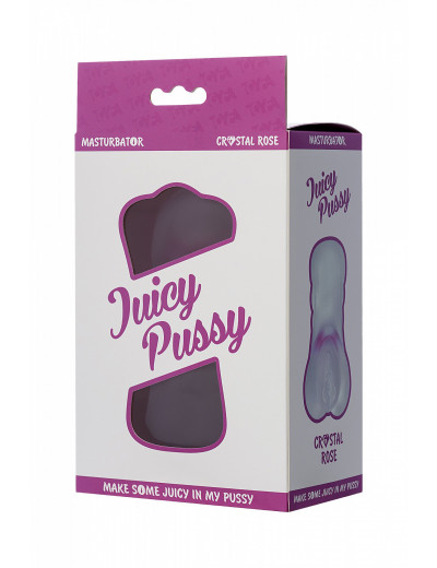 Мастурбатор реалистичный Toyfa Juicy Pussy Crystal Rose 14 см 894001