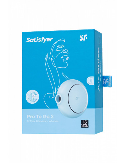 Вакуумный стимулятор клитора Satisfyer Pro To Go 3 синий J2018-309-1