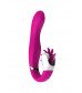 Вибратор с клиторальным стимулятором Dave Vibrator Д258