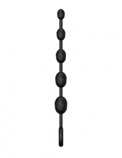 Анальная цепочка №03 Anal Chain черная 30 см  ER01732-03