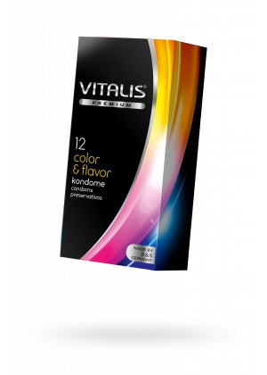 Презервативы ''VITALIS'' PREMIUM color & flavor №12 261