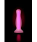 Анальная втулка светящаяся в темноте розовая 12,5 см 873008