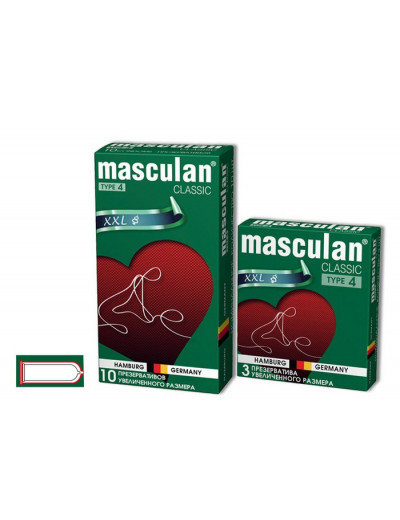 Презервативы Masculan Classic 4 увеличенного размера 3 шт 303