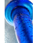 Фаллоимитатор двухсторонний стеклянный синий 24 см 912098