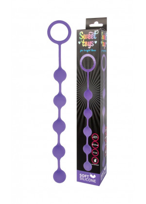 Анальная цепочка Sweet Toys фиолетовая 23 см ST-40180-5