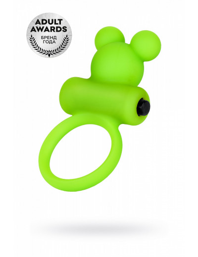 Виброкольцо на пенис A-Toys зеленое 3,1 см 768018
