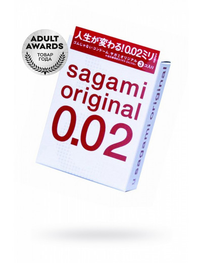 Презерватив Sagami Original 0.02 ультратонкие и гладкие № 3 709