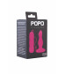 Анальная втулка Popo Pleasure розовая 10,5 см 731324